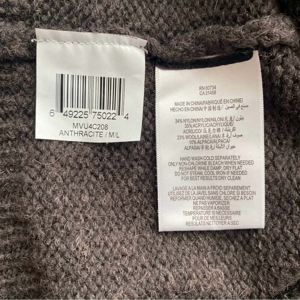 NWT BCBG MaxAzria Sweater Cardigan Coat Long Line Wool Alpaca Blend Size M/L - Picture 14 of 15